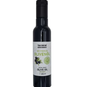 Органическое оливковое масло BIO Extra Virgin Tasnim высшего качества, УФ-защитное стекло - 250 мл