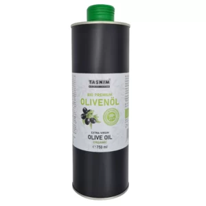 Органическое оливковое масло BIO Extra Virgin Tasnim, высшего качества - 750 мл УФ-защитная банка